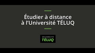 Étudier à distance à lUniversité TÉLUQ [upl. by Audi]