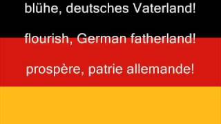 Die deutsche Hymne  The German Anthem  Lhymne de lAllemagne [upl. by Whiting453]