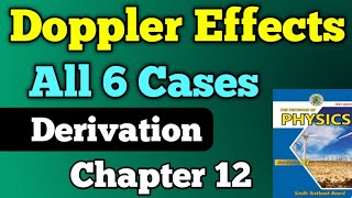 Doppler effect all cases derivation chapter 12 acoustics class 11 new physics book  6 cases unit 12 [upl. by Walcott]