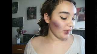 Tutorial Ü Golpes y Moretones para Halloween ☢ [upl. by Trevar]