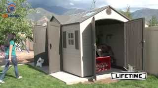 Lifetime 15x8 Plastic Shed cw Dual Entry 60079 [upl. by Del]