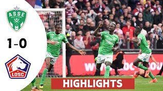 St Etienne vs Lille 10  highlights  France ligue 1 [upl. by Bilbe798]