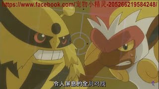 Infernape vs Electivire Japanese Part 1 [upl. by Aenal139]