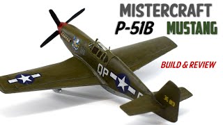 Mistercraft P51B Mustang  172 Scale Plastic Model Kit  Build amp Review [upl. by Artina190]