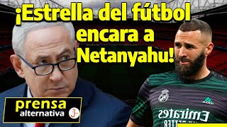 quotDejen de bombardear a Gazaquot Benzema se mete de lleno en el conflicto PalestinaIsrael [upl. by Eelesor131]