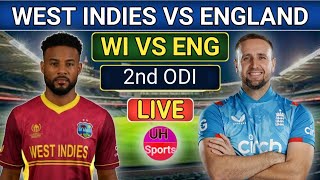 West Indies Vs England Live 2nd ODI Match Score  WI Vs ENG Live  West Indies Cricket WI BAT [upl. by Nylaj617]