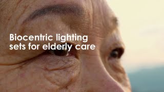 Biocentric lighting sets for elderly care [upl. by Ahsiekal]