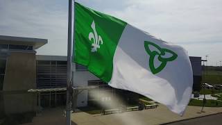 Levée du drapeau FrancoOntarien JeanVanier [upl. by Reprah]