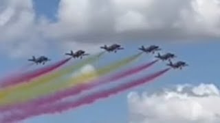 Patrulla Águila en el Gran Premio de Motociclismo de España Jerez 2024 [upl. by Nicolas525]