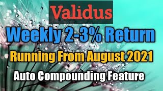 Validus Compensation plan  Best Passive Earning Opportunity in 2022  ROI Based MLM Opportunity [upl. by Ramalahs594]