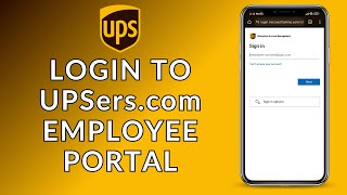 UPSerscom Employee Portal Sign In How to Log In to UPSerscom Employee Portal [upl. by Athalee]