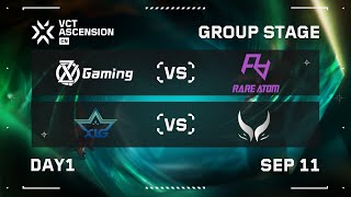 ZYG vs RA  XLG vs XG  Group Stage  Day 1  VCT Ascension CN [upl. by Altis]