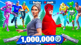 Bugha vs My Little Brother for 1000000 VBucks  Battle Royale Challenge [upl. by Legna]