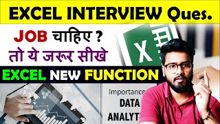 EXCEL Interview 🔥 Excel Interview Question and Answers  MS Excel [upl. by Anurag]