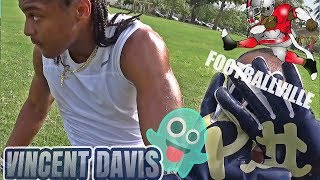 🔥Vincent Davis Super Back  Cardinal Gibbons  2019  Footballville [upl. by Caldwell436]