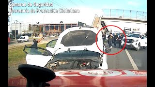 Persecución de película Circulaban en un auto con pedido de secuestro y fueron detenidos por el COT [upl. by Utimer]