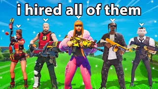 I Hired EVERY BOSS In Fortnite [upl. by Ahsiekal797]