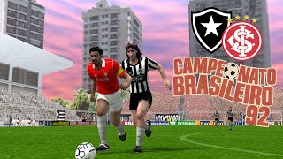 PES6  BRASILEIRÃƒO 1992  BOTAFOGO x INTERNACIONAL no ESTÃDIO CAIO MARTINS [upl. by Ysnap]