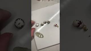 Making some Christmas pudding earrings polymercraft makeathome [upl. by Venice]