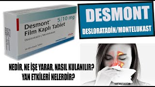 DESMONT Tablet Nedir Niçin Kullanılır Nasıl Kullanılır Yan Etkileri Nelerdir sağlık ilaç [upl. by Onnem]