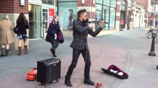 Downtown Spokane Street Musician Bryson Andres [upl. by Hcelemile]