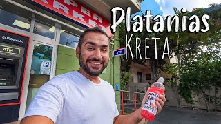 Chania Crete Platanias walking tour 4k Kreta Griechenland [upl. by Kcitrap]