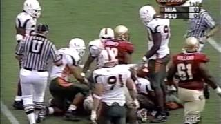 2001 MiamiFl vs FSU [upl. by Lucho]