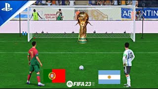 FIFA 23  Penalty Shootout  Messi  PS5 Gameplay [upl. by Yanehs]