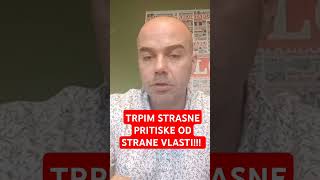 Ljubomir Stefanovic  TRPIM STRASNE PRITISKE OD STRANE VLASTI fenixtv ljubomirstefanovic [upl. by Vitus]