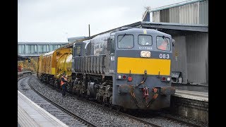 Irish Rail 071 Class Loco 083 on the Sperry Train at Skerries amp Newry 71119 [upl. by Fein671]