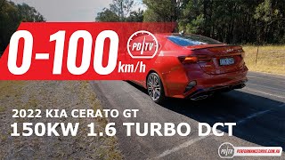 2022 Kia Cerato GT 0100kmh amp engine sound [upl. by Attenat821]