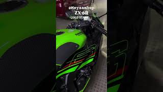 Cold egzoz sound😍 youtube bike kawasaki zx6r tokyo egzozsesi meysamhop instagram bikers [upl. by Cathrine]