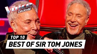 BEST moments of coach Sir TOM JONES on The Voice [upl. by Hamner]