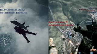 Battlefield 2042 Rendezook vs Battlefield 3 origin Rendezook jet scene [upl. by Aillimac]