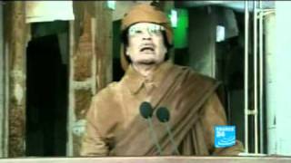 Intervention de Mouammar Kadhafi à la TV Libyenne [upl. by Lipfert]