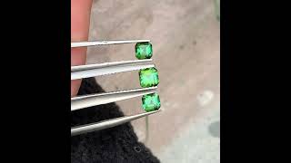 165 Carats Bluish Green Tourmaline Ring Set Asscher Cut [upl. by Nref]