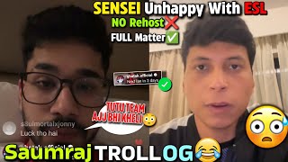 Saumraj Confirmed TuTu Team Played ESL Today🚨Troll OG🤣Sensei Explained Full Matter✅ [upl. by Jules223]