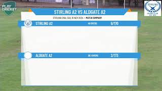 Stirling A2 v Aldgate A2 [upl. by Bathilda]