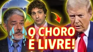 O CHORO SEGUE LIVRE NA GLOBO OS BLOGUEIROS DA ESQUERDA ESTÃO DESESPERADOS COM A VITÓRIA DE TRUMP [upl. by Oigufer647]