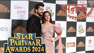 Jhanak aur Anirudh Ki Jodi Ne Star Parivar Awards Me Bikhera Rang [upl. by Ylrebmic]