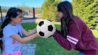 Deema and Sally play games and sports challenge for kids [upl. by Caundra]