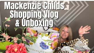 Mackenzie Childs Shopping Vlog and UNBOXING  Mackenzie childs Memorial Day Sale  Home Decor 2023 [upl. by Nasho]