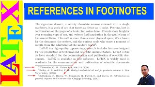 How to Print References in Footnotes in ArticlesNotes LaTeX TipsSolution53 [upl. by Dlaner]