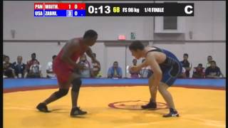 USA vs Pan 96 KG wrestling [upl. by Ribal438]