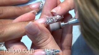 Behind the Nail Pros Swarovski Crystal Nails [upl. by Clellan595]