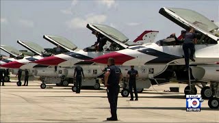 Planes clip wings during South Florida air show [upl. by Jarnagin]