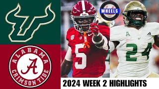 4 Alabama vs USF  Full Game Highlights  2024 College Football Highlights [upl. by Zosima]