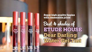 Long lasting vivid liptint – ETUDE HOUSE Dear Darling Water Gel Tint NEW  KDRESSER [upl. by Ylak]