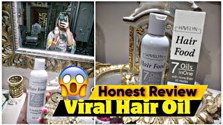 Havelyn Hair Food Oil Honest Review  Viral Hair Oil Review After Using Two Month  Hamna Khan Vlogs [upl. by Gerstner913]