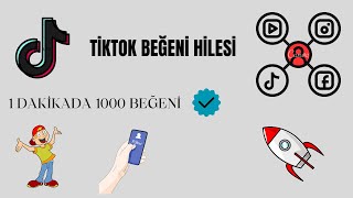 1 DAKİKADA 1000 TİKTOK BEĞENİ HİLESİ  TİKTOK BEĞENİ HİLESİ 2024 \u00100 GÜVENİLİR [upl. by Belmonte610]